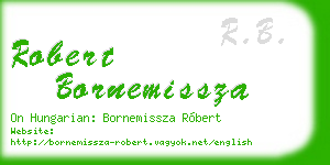 robert bornemissza business card
