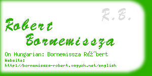 robert bornemissza business card